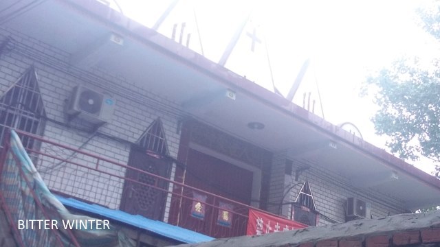 La vecchia chiesa del villaggio di Zhaihouchen, città di Xuchang, provincia dell’Henan