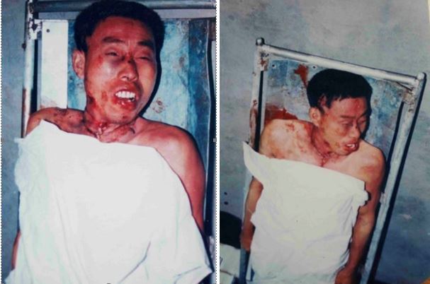 foto di Xie Yongjiang scattate dalla sua famiglia nel crematorio di Baishan, nella contea di Suixi.
