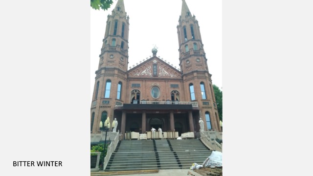 La cattedrale di Cristo Re a Wuqiu dove mons. Jia risiede