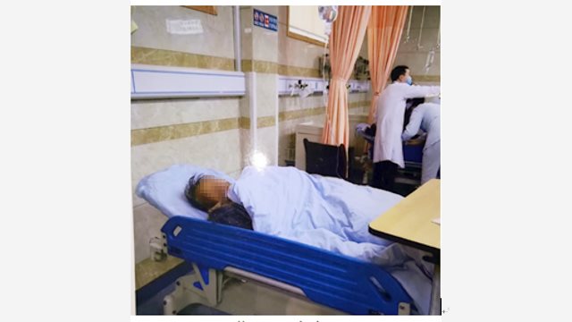 Zhou e sua moglie in ospedale