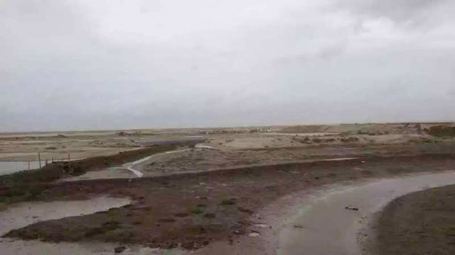 Terreno fangoso nel villaggio di Licuo