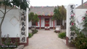 L'aspetto originale del tempio nel villaggio di Renlitun