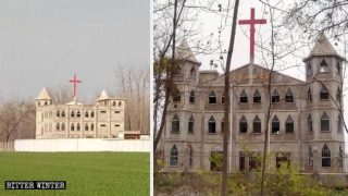 L'aspetto originale della chiesa di Wangzhai a Huodian, un borgo nella contea di Xiayi
