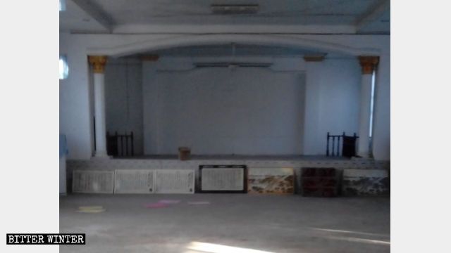 La chiesa di Hedong svuotata
