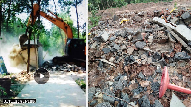 La casa di Wei Lihui è stata demolita con la forza