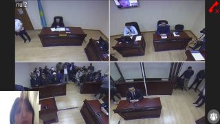 Immagini dall'udienza