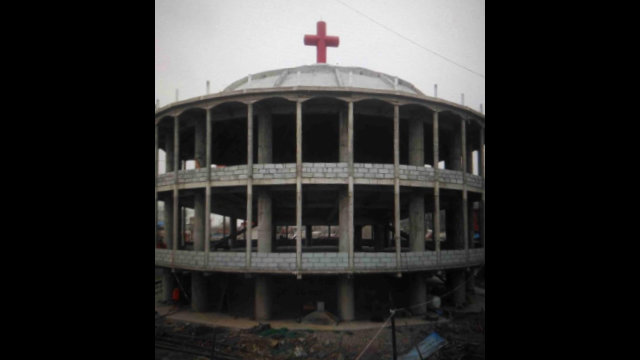La chiesa di Mazhuang era ancora in costruzione quando è stata demolita