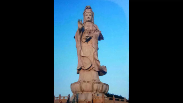 L'aspetto originario della statua della Guanyin del tempio Mingshan