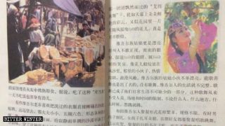 L'immagine di una ragazza uigura nel testo originale di Uyghurs in Hotan