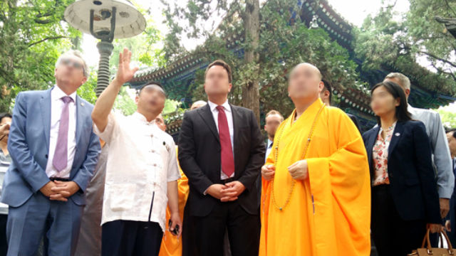 Il Abate di un tempio è ricezione estero visitatori