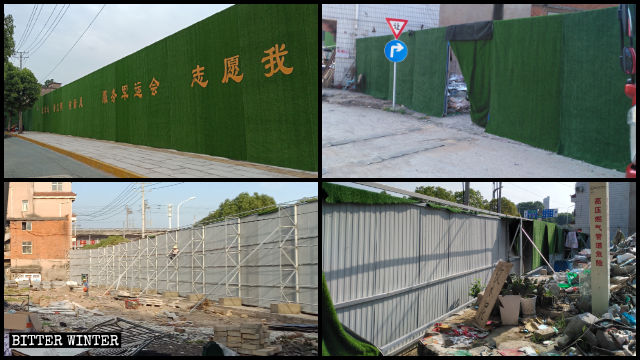 Per nascondere le macerie delle case per i poveri è stato costruito un muro