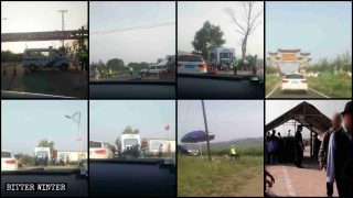 La polizia ha posizionato posti di blocco