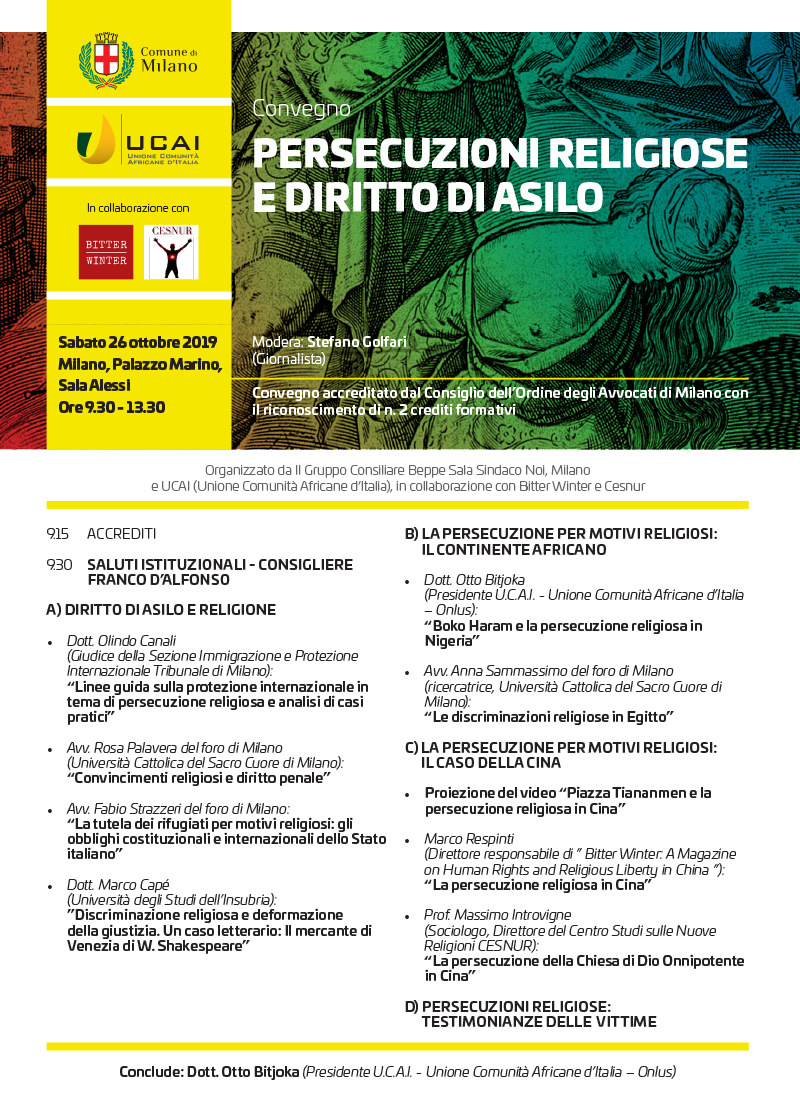 persecuzioni religiose e diritto di asilo