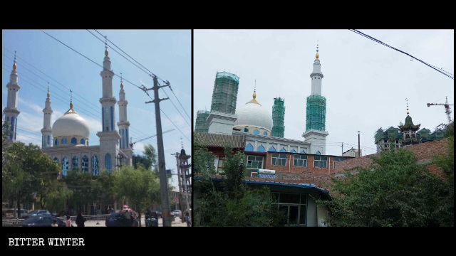 La Grande moschea Mochuan, nel borgo di Hanji, nella contea di Linxia, è stata “sinizzata”