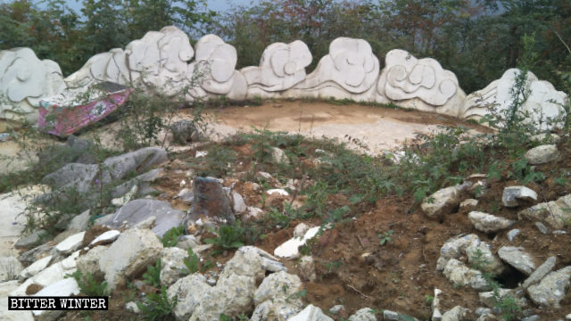 La statua della Guanyin Nanhai è stata rimossa alla fine di marzo