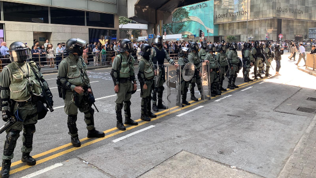 polizia in Hong Kong