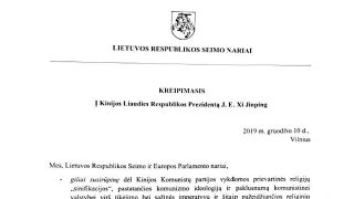 I parlamentari lituani scrivono a Xi Jinping: basta con la persecuzione religiosa!