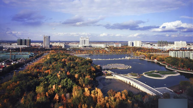 La città di Shihezi, nello Xinjiang