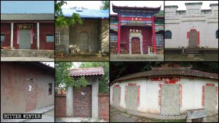 Sigillati e murati i templi di Baoji