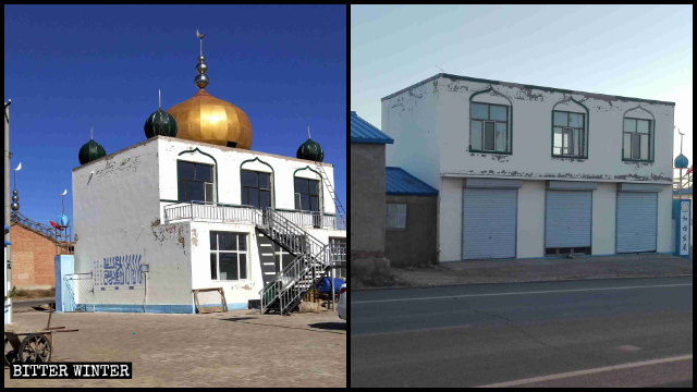 La cupola e altri simboli islamici sono stati rimossi da una moschea di Xilinhot