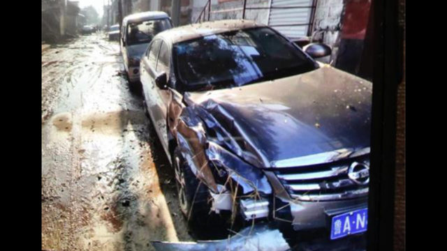 Il villaggio di Donggaoxi nel distretto di Zhangqiu completamente allagato