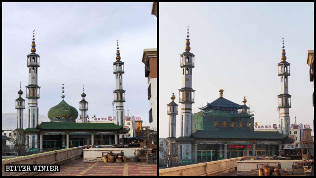 Moschea Zhongjie nella città di Shizuishan