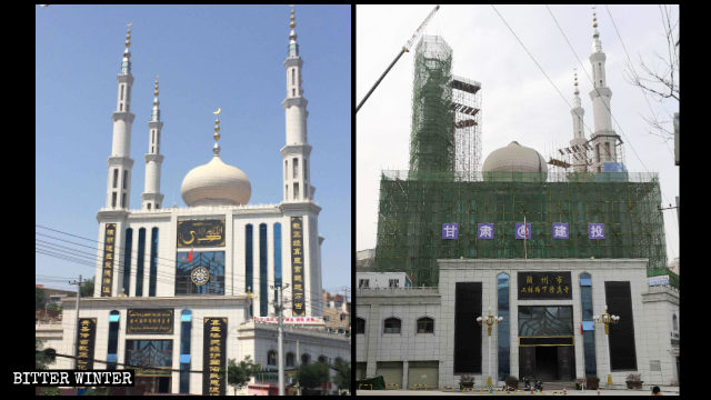 moschea nella città di Lanzhou