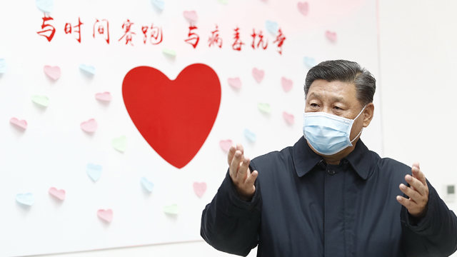 Il presidente Xi Jinping a Pechino in febbraio