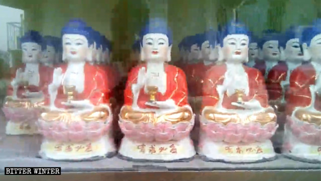 Tutte le statue sono state rimosse dalla pagoda