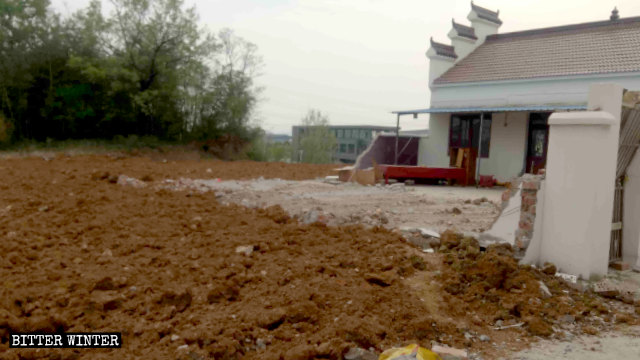 Le rovine del tempio sono state seppellite