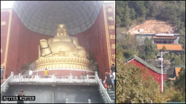 La statua del Buddha Maitreya