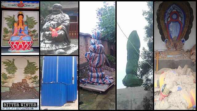 Le statue buddhiste della San guan