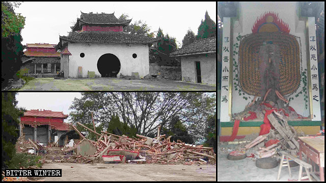 Il tempio di monte Qinglong è stato demolito