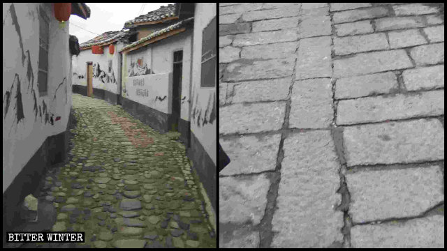 Le strade del villaggio di Renju