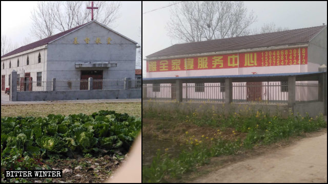 Una chiesa riadattata è stata trasformata in struttura