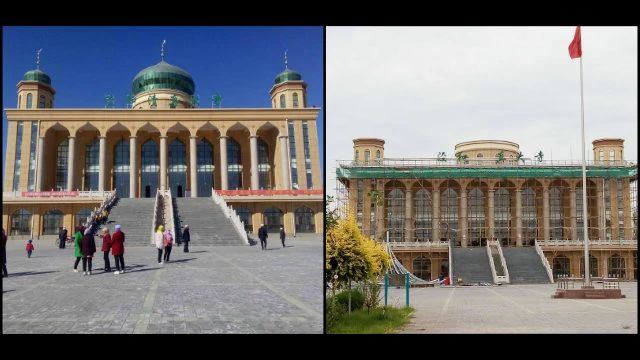 è stata demolita la cupola della grande moschea Jinghe